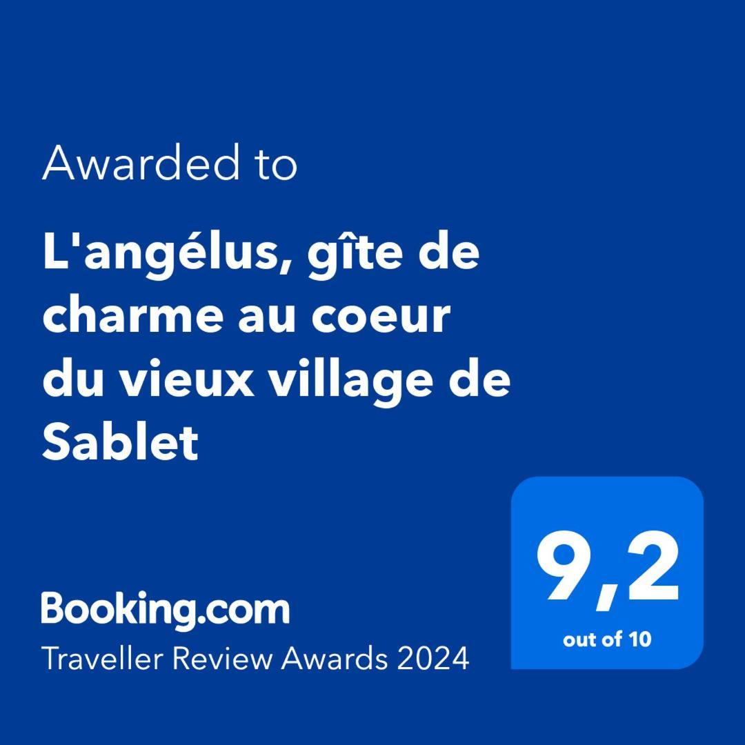 L'Angelus, Gite De Charme Au Coeur Du Vieux Village De 사블레 외부 사진